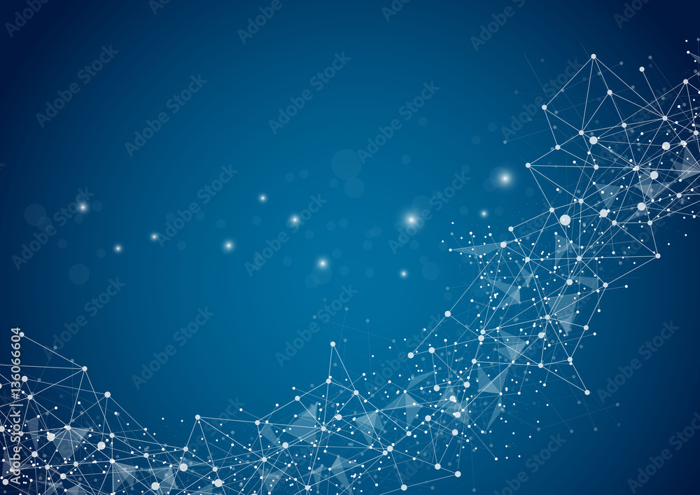 Poster futuristic shape. computer generated abstract background