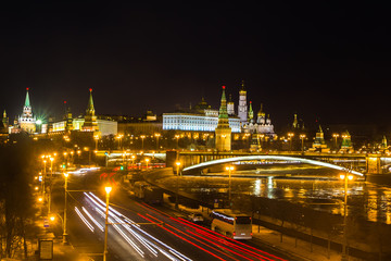 Fototapeta na wymiar Evening Moscow