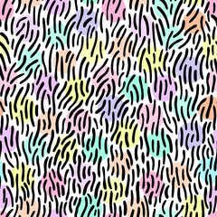 Abstract seamless pattern with hand drawn textures.