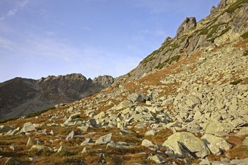 Valley of Five Lakes near Zakopane. Poland