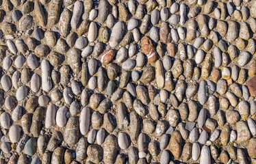 Cobblestones on a street on the Greek island of Rhodes