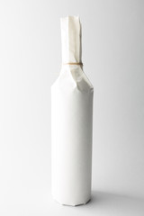 Wine bottle on background