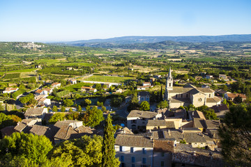 Countryside landscape in Bonnieux in Provence France