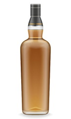 Realistic whiskey bottles