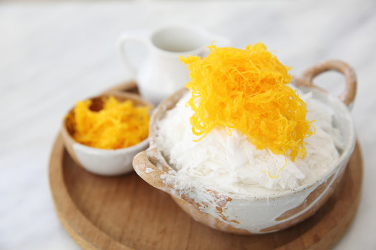 Shaved Ice With Milk And Coconut