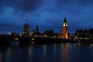 Long exposure of Big Ben and Houses of Parliament