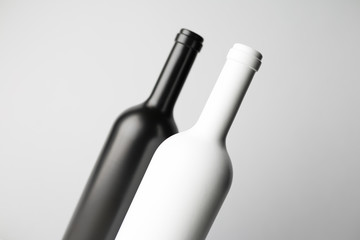 Close-up of two bottles