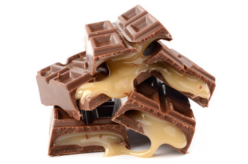 Chocolate with caramel