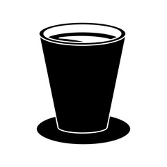 chocolate cup beverage breakfast pictogram vector illustration eps 10