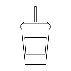 soda glass isolated icon vector illustration design