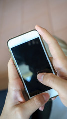 A man using smartphone