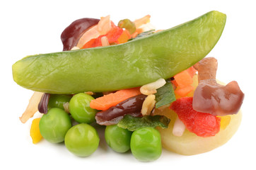 Sliced ​​vegetables