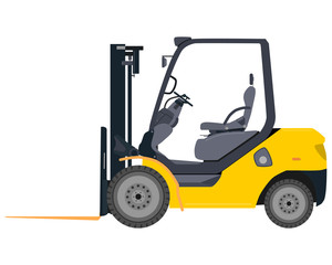 Isolated modern mobile loader on a white background. Vector illustration