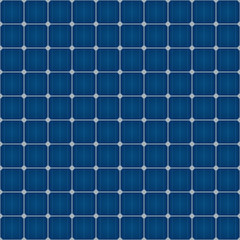 Solar Cells Seamless Pattern For Roof Solar Power Panel Design. - 136076840