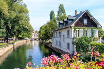 Fototapeta na wymiar The historic centre of Strasbourg in France