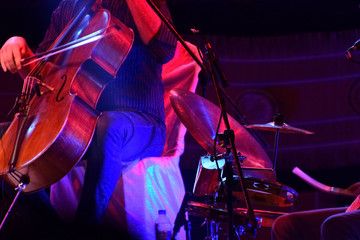 Playing violin 