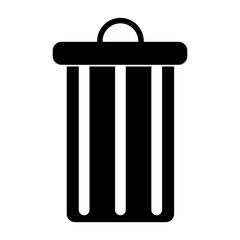 trash can garbage environment recycle pictogram vector illustration eps 10