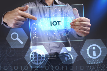 Fototapeta premium Business, Technology, Internet and network concept. Young busine