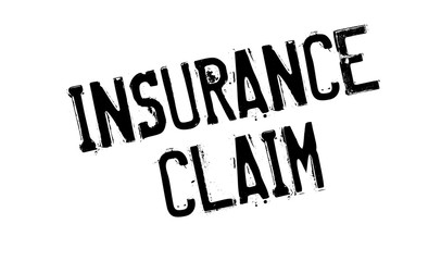 Insurance Claim rubber stamp. Grunge design with dust scratches. Effects can be easily removed for a clean, crisp look. Color is easily changed.