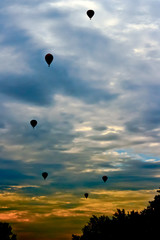 Hot Air Ballons at Sunset