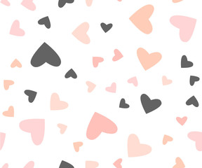 abstract heart seamless pattern