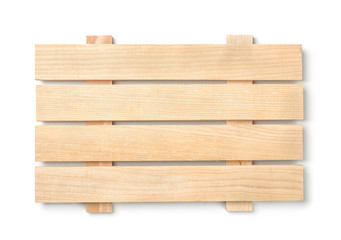 Wood slatted plank board