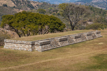 Ruins of the pre-hispanic (pre-Colombian) town Mixco Viejo, Guat