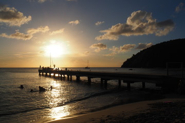 Martinique L'Anse d'Arlet coucher de soleil 