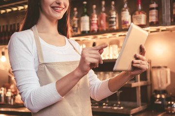 Beautiful female barista