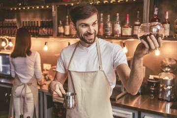 Beautiful young baristas