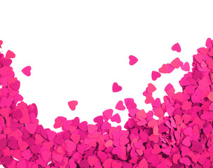 Obraz premium Paper hearts frame