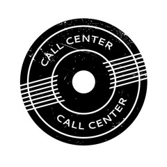 Call Center rubber stamp. Grunge design with dust scratches. Effects can be easily removed for a clean, crisp look. Color is easily changed.