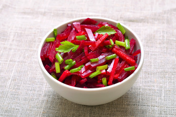 Salad with beet