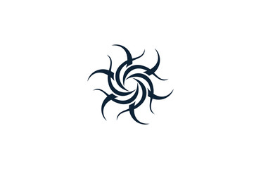 line circle star logo