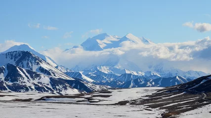Verduisterende rolgordijnen zonder boren Denali Denali National Park Alaska