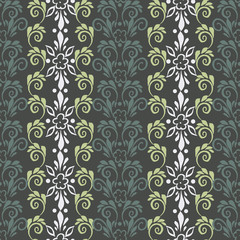 Vector floral wallpaper. floral ornament. Seamless vintage pattern