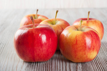 Ripe red apples