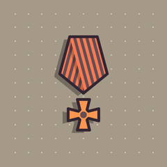 Icon of public commemorative award medal.