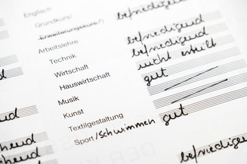 Fototapeta premium German school certificate