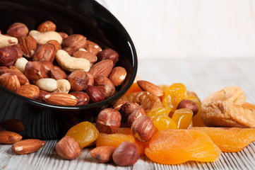 Dried fruits and nuts