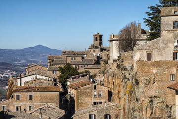 View of the historical center of Orvieto