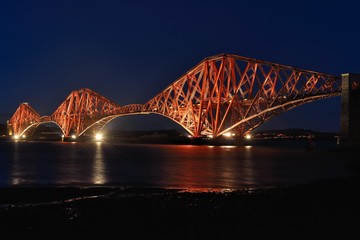 The Forth Bridge near Edinburgh, Scotland
