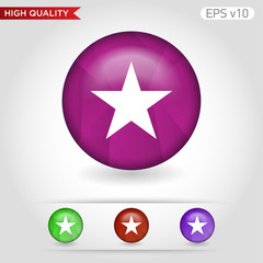Star icon. Button with star icon. Modern UI vector.