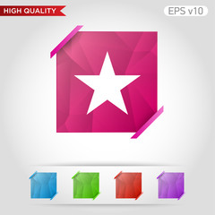 Star icon. Button with star icon. Modern UI vector.