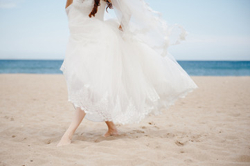 Bride on the beach