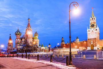 St. Basil's Cathedral on Red Square in Moscow