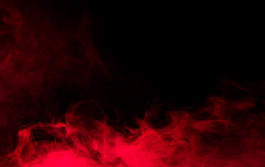 red smoke on black background