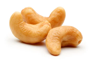 Fotobehang Cashew nut isolated © mrtshnstock