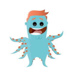 blue octopus guy