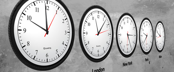 Naklejka premium Business Time Clock Concept
